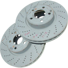 Load image into Gallery viewer, 2 Genuine 2008-17 Mercedes Vented Cross Drilled Front Brake Rotors Discs German
