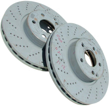 Load image into Gallery viewer, 2 Genuine 2008-17 Mercedes Vented Cross Drilled Front Brake Rotors Discs German
