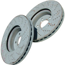 Load image into Gallery viewer, 2 Genuine 2008-17 Mercedes Vented Cross Drilled Front Brake Rotors Discs German
