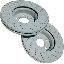 Load image into Gallery viewer, 2 Genuine 2008-17 Mercedes Vented Cross Drilled Front Brake Rotors Discs German
