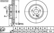 Load image into Gallery viewer, 2 Front Brake Rotors Genuine Mercedes 2000-05 Mercedes ML430 ML500 ML55 AMG
