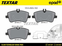 Load image into Gallery viewer, OEM Textar Made in Germany Ceramic Front Brake Pads 2001-07 Mercedes C230 C240

