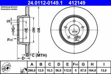 Load image into Gallery viewer, Front Brake Rotor Premium Ate German 1998-03 E320 Wagon Sedan 210 423 05 12

