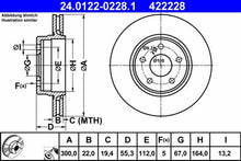 Load image into Gallery viewer, Premium Ate Coated Rear Brake Disc 1998-10 Mercedes C CLK E SLK 210 423 08 12
