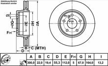 Load image into Gallery viewer, Premium Meyle Coated Rear Brake Disc 1998-10 Mercedes C CLK E SLK 210 423 08 12
