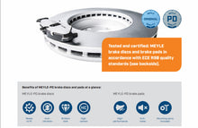 Load image into Gallery viewer, Premium Meyle Coated Rear Brake Disc 1998-10 Mercedes C CLK E SLK 210 423 08 12

