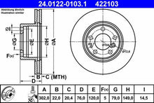Load image into Gallery viewer, 2 X German Premium Ate Front Brake Rotor Disc 1989-95 BMW E34 525i 530i 535i
