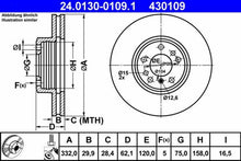 Load image into Gallery viewer, Front Brake Discs Rotors 2000-06 BMW X5 E53 Ate Coated Made in Germany 6 859 679
