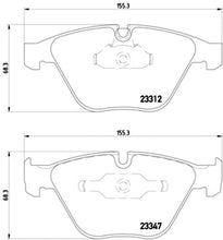 Load image into Gallery viewer, Front Brake Pad Set 2002-10 BMW 5 6 7 Series Pagid BMW OEM 34 11 6 794 915

