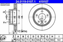 Load image into Gallery viewer, Front Brake Disc / Rotor 1996-00 323Ci 323i 328i Premium German Ate Coated
