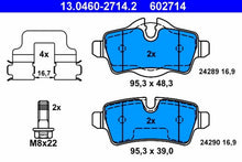 Load image into Gallery viewer, Rear Brake Pads 2007-15 Mini Cooper Premium Ate OEM Compound &amp; Clips 6 778 327
