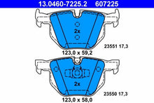 Load image into Gallery viewer, Rear Brake Pad Set 2006-09 BMW 330 i xi 335 d i xi Premium Ate BMW OE Equivalent
