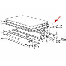 Load image into Gallery viewer, Sunroof Rear Seal Gasket OE BMW 1977-88 BMW 524td 528 e 530 533 535 733 735 i M5

