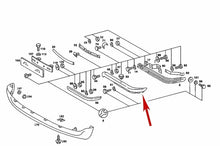Load image into Gallery viewer, Left Front Chrome Bumper 1972-73 Mercedes 350SL 450SL 450SLC 107 885 03 01
