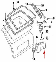 Load image into Gallery viewer, 1986-95 Mercedes 300TE E320 Wagon Rear Glass Wiper Washer Bottle 124 860 01 60
