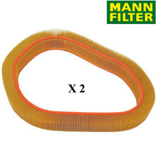 Load image into Gallery viewer, 2 Air Filter Element MANN 1986-93 Mercedes 260E 300 CE E SE SEL TE 003 094 54 04
