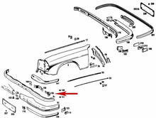 Load image into Gallery viewer, New Left Front Bumper Outer Bracket Mercedes 250S 250SE 280S 280SE 280SEL 300SEL
