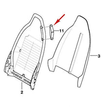 Load image into Gallery viewer, Left or Right Front Seat Belt Guide 1996 BMW Z3 1.9 2.8 OE BMW 51 47 8 398 965
