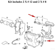Load image into Gallery viewer, Front Brake Pad Retaining Clip Spring Bushing Boot 1996-08 BMW 318 323 325 Z3 Z4
