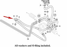 Load image into Gallery viewer, High Pressure Power Steering Hose 2001-06 BMW X5 3.0i 32 41 6 759 774 OEM German

