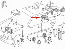 Load image into Gallery viewer, Left Right Rear Deck Speaker 1994-00 Mercedes C220 C230 C280C43 AMG OE MB Bose

