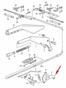 Parking Hand Brake Locking Segment New NLA 1978-91 Porsche 928 928 424 541 14