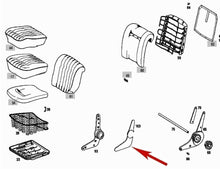 Load image into Gallery viewer, Seat Hinge Lower Black Trim Cover Mercedes W108 W109 W114 W115 115 913 29 28
