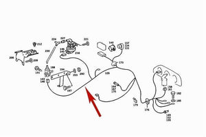 California EGR Valve Emissions Wiring Harness 1984 Mercedes 300SD 126 540 39 34