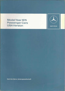 Introduction to Service Manual 1975 Mercedes 240D 300D 230 280 280C 450 SE L SL