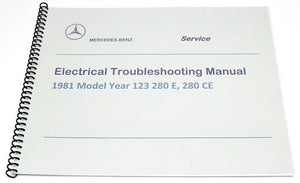 Wire Harness Electrical Troubleshooting Manual ETM 1981 Mercedes 280E 280CE