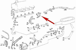 Smog Air Pump Blow Off Gulp Valve Mercedes 230 280E 280CE 280SE 000 140 54 60