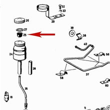 Load image into Gallery viewer, 2 X Brake Fluid Reservoir Strainer Screen OE Mercedes 120 121 128 180 188 198
