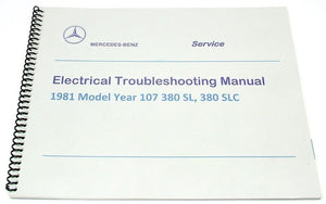 Wire Harness Electrical Troubleshooting Manual ETM 1981 Mercedes 380SL 380SLC