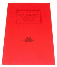 Load image into Gallery viewer, New Classic The Rolls Royce School of Instruction Red Book Booklet
