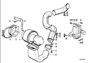 New OE Turbo Charger Air Blower Motor Support Mounting Bracket BMW 1979-86 745i