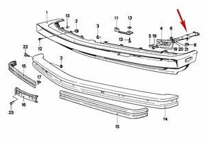 New OEM Sachs Front Bumper Impact Shock for BMW E23 733i 735i  51 11 1 877 652