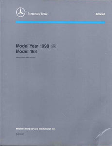 New Introduction To Service Paper Workshop Manual 1998 Mercedes W163 ML320