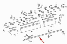 Load image into Gallery viewer, New Right Lower Rocker Plastic Trim Panel 1986-91 Mercedes W126 126 690 52 40
