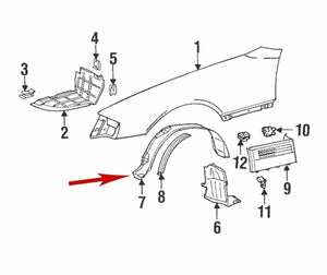 New OE Left Front Fender Inner Panel Mercedes SL 300 320 500 600 SL129 690 01 30