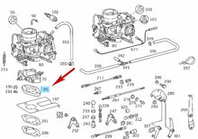 Load image into Gallery viewer, Pair of OE Carburetor Thick Base Flange &amp; Gasket 1965-71 Mercedes 200 220 230
