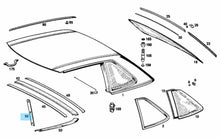 Load image into Gallery viewer, New Hardtop Right Side Window Front Inner Black Trim Molding 1980-89 Mercedes SL
