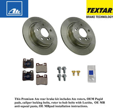 Load image into Gallery viewer, Premium Ate Complete Front Brake Disc &amp; Pad Kit Mercedes 1990-95 Mercedes W129
