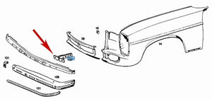 New Genuine Right Front Bumper Bracket 1968-72 Mercedes 220 220D 115 880 08 14