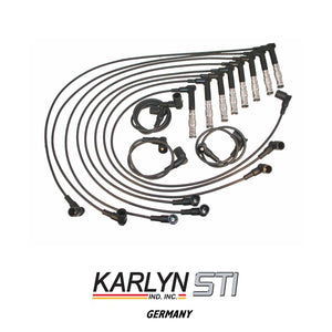 German Karlyn-STI Ignition Wires and Bosch Spark Plug Kit 1990-94 Mercedes V8