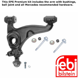 Febi Left Front Lower Control Arm Kit with Hardware 1984-86 190E 1984-89 190D