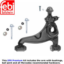 Load image into Gallery viewer, Febi Left Front Lower Control Arm Kit with Hardware 1984-86 190E 1984-89 190D
