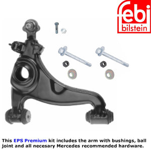 Febi Right Front Lower Control Arm Kit with Hardware 1984-86 190E 1984-89 190D