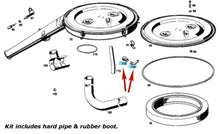 Load image into Gallery viewer, Air Filter Assembly Vent to Manifold Boot &amp; Pipe Kit 1968-72 Mercedes 250 C 280S
