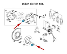Load image into Gallery viewer, 2 X Brake Disc Rotor Torx Head Mounting Set Screw to Hub Flange 2000-15 Mercedes
