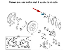 Load image into Gallery viewer, 2 X German OEM  Front or Rear Left or Right Brake Pad Sensor 2000-20 Mercedes
